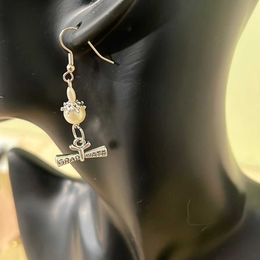 Graduation Gift Idea Diploma Dangle Earrings